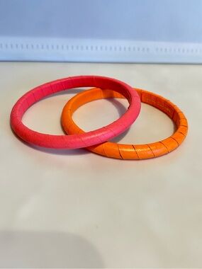 Marc Jacobs Leather Wrapped Bangle Duo